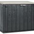 Ящик пластиковый Gardeck TOOMAX Wood Style 842л АНТРАЦИТ/ТЁПЛО-СЕРЫЙ