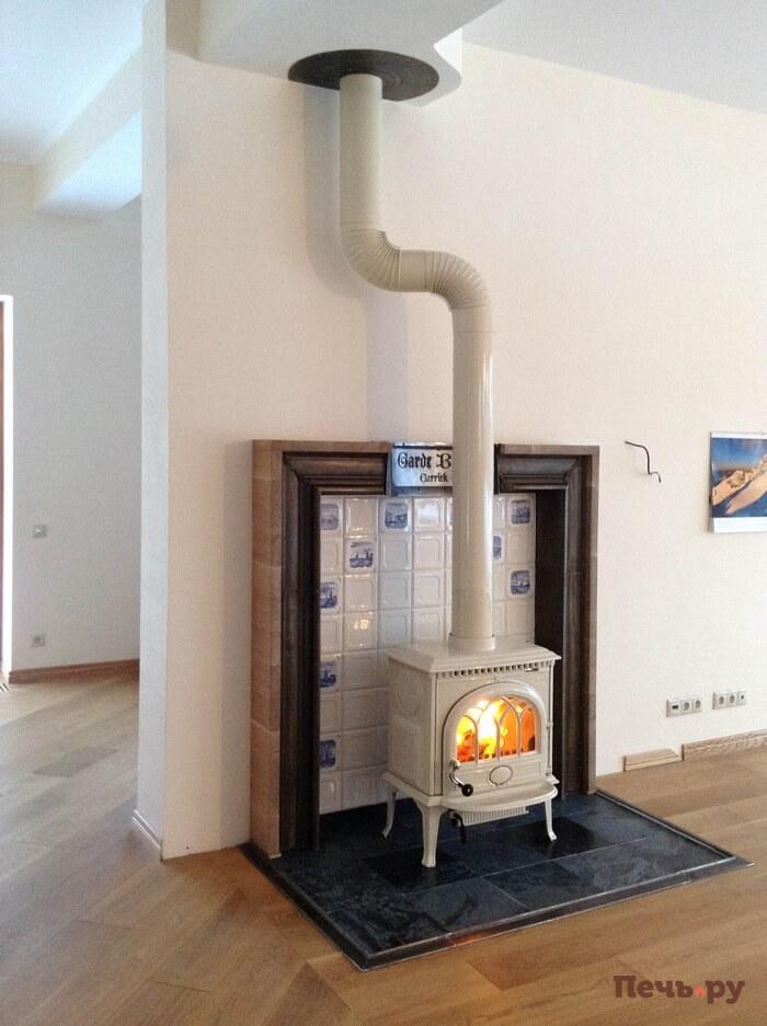 Чугунный камин Jotul с чистовой отделкой